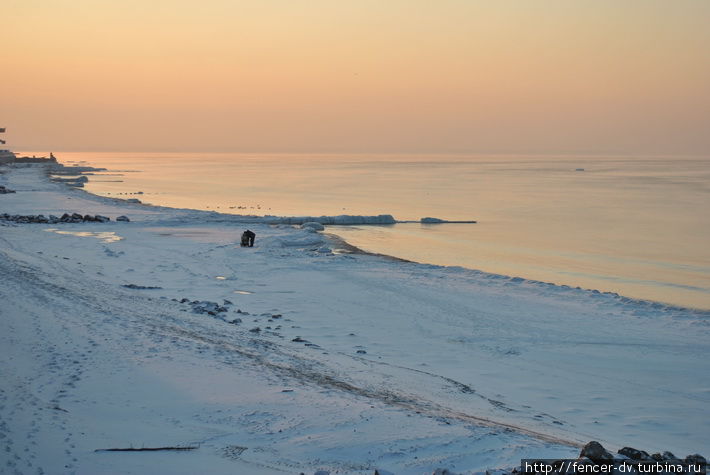 Холодное море Кранца на закате