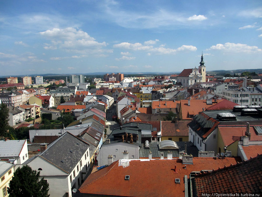 На башне Архиепископского замка Кромержижа Кромержиж, Чехия