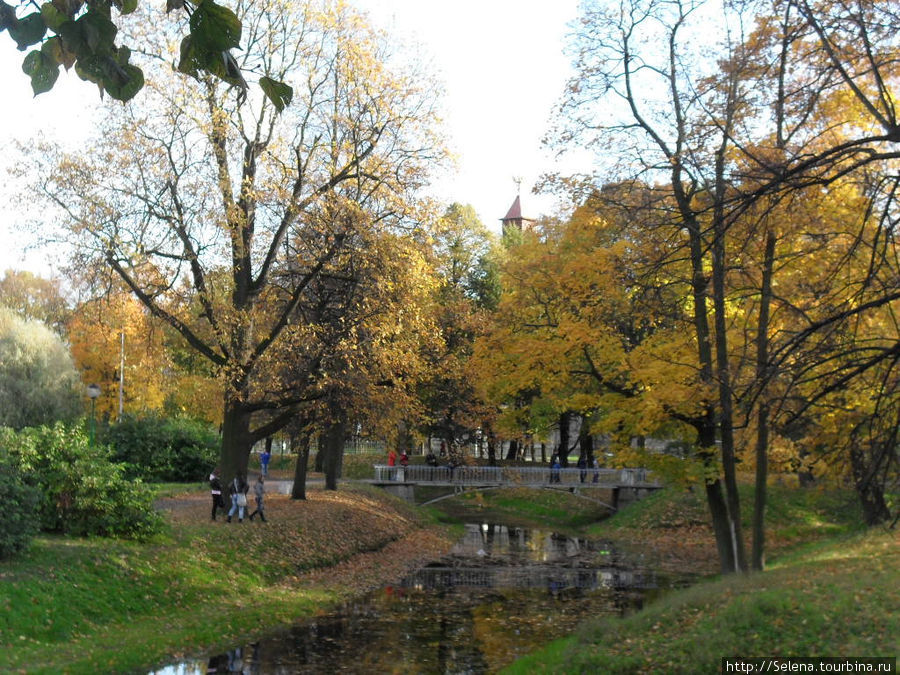 Осень в Таврическому саду Санкт-Петербург, Россия