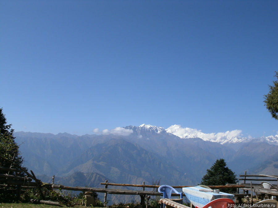 Пулунгский хребет посреди неба Госайкунд, Непал