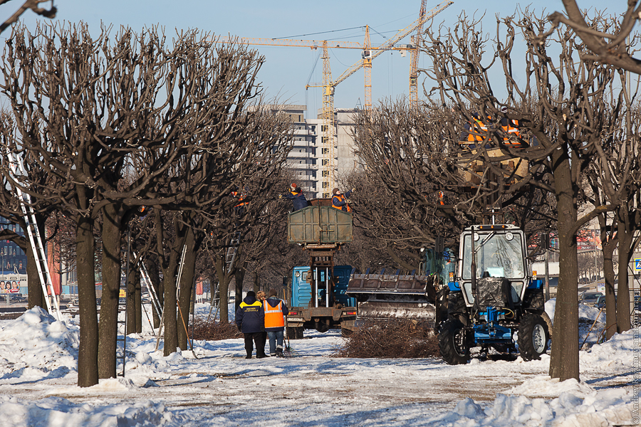 Подготовка к весне в Петербурге Санкт-Петербург, Россия