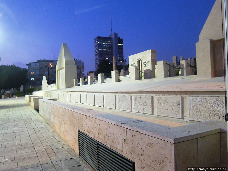 Отпуск вокруг дома и кладбище Трумпельдор Тель-Авив, Израиль
