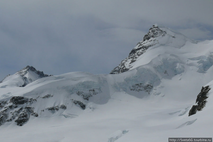 Голубой ледник. Нравится мне такой пейзаж. Юнгфрауйох (хребет 3471м), Швейцария