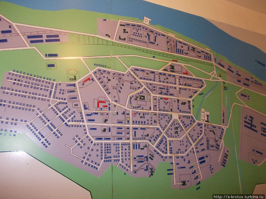 план города — в здании администрации Дивногорск, Россия