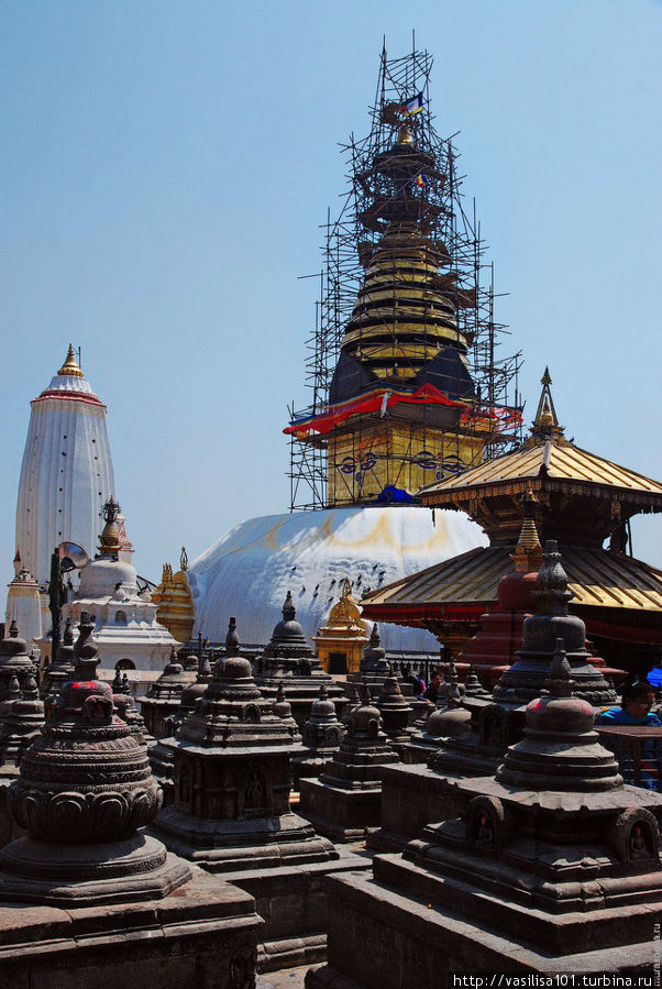 Ступа Сваямбунатх в Катманду Катманду, Непал
