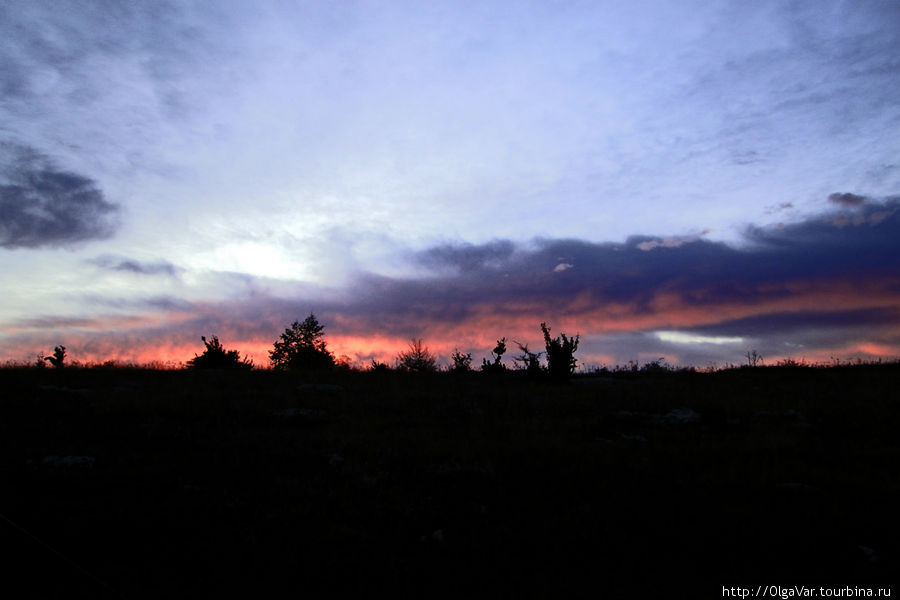 Закат на Чатыр-Даге Алушта, Россия