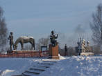 триптих на набережной реки Вологда