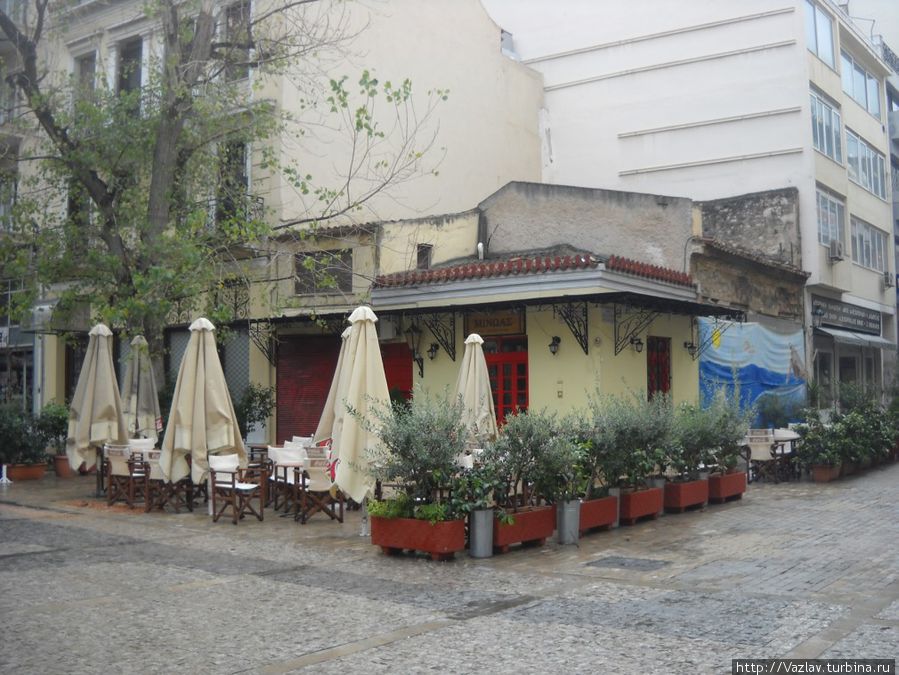 Кафе закрыто Афины, Греция