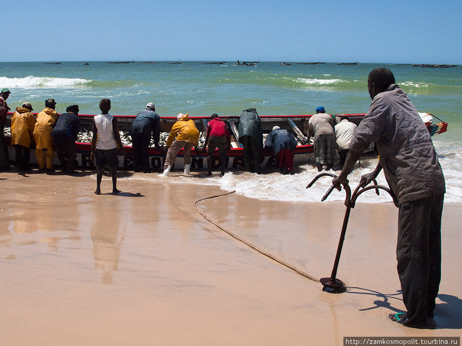 Рыбный рынок в Нуакшоте Мавритания