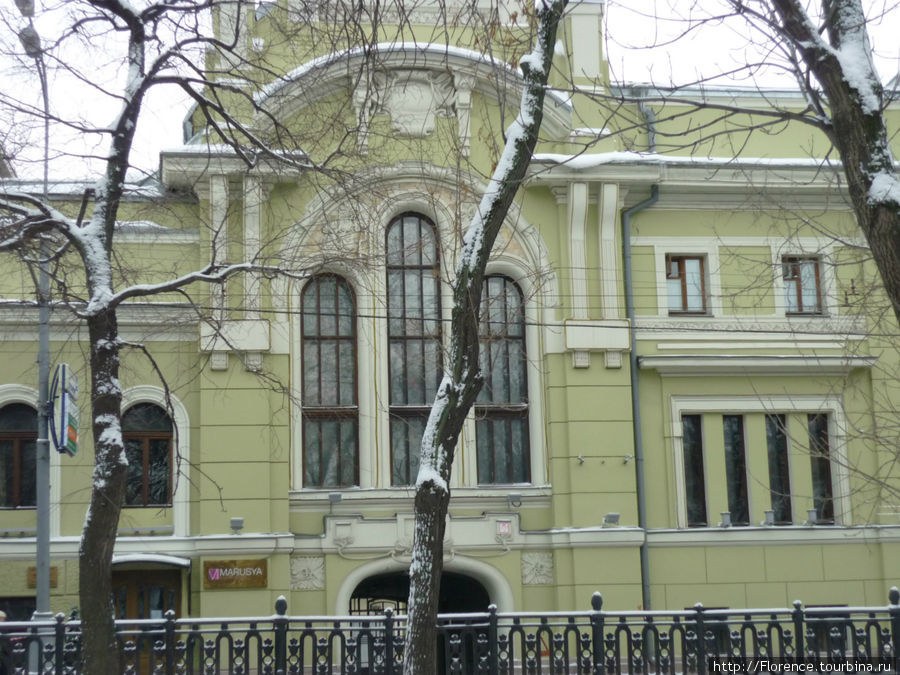 Знаменитый дом Шехтеля на Тверском бульваре Москва, Россия