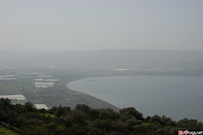 Северо-восточный берег озера Кинерет Кацрин, Израиль