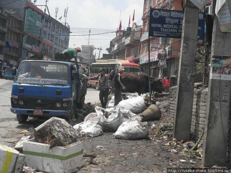 ...и транспортные страдания... Катманду, Непал