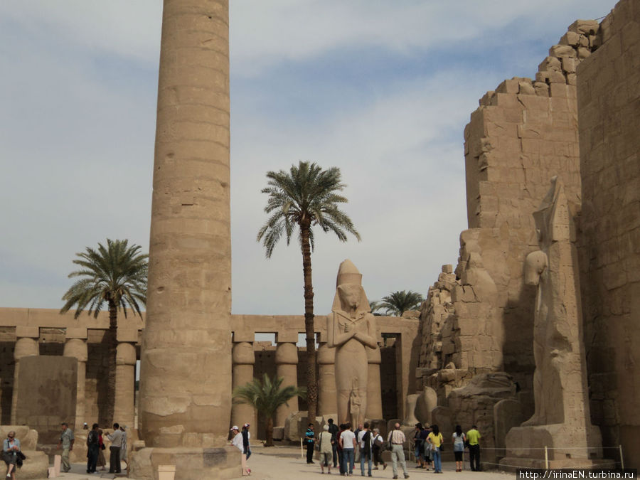 Луксор, Нил и колоссы Мемнона Луксор, Египет
