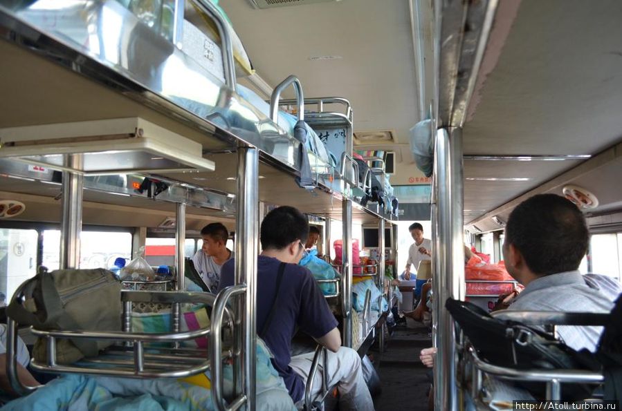 Внутренности автобуса Китай