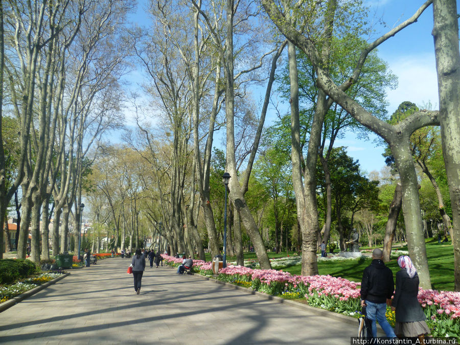 парк возле ворот Хумаюн -4 Стамбул, Турция