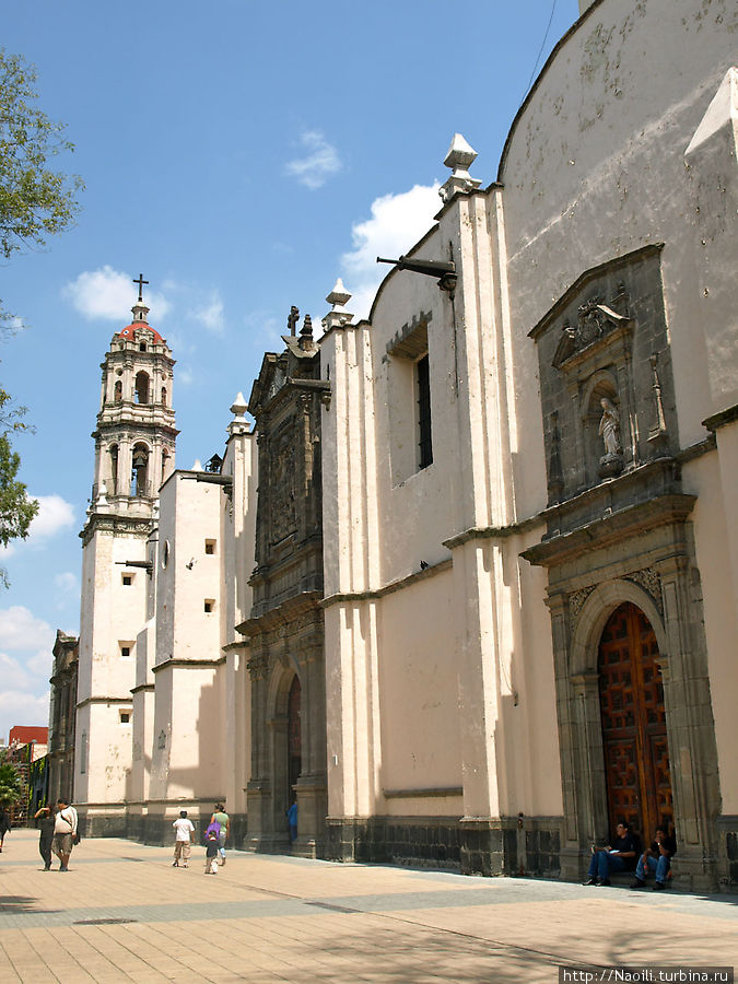 храма Регины 18 века Мехико, Мексика