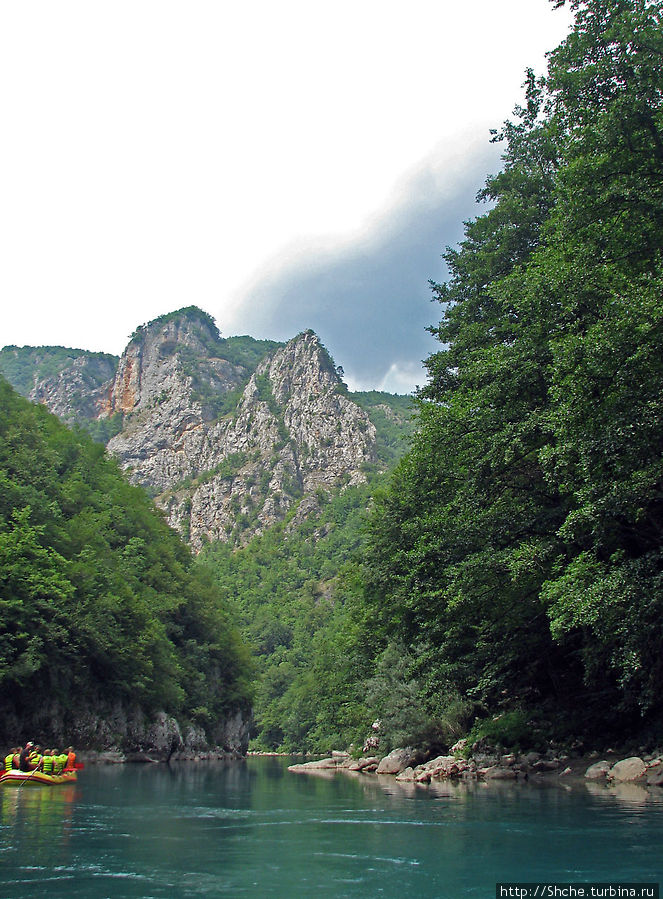Грандиозный каньон реки Тара. Виды с воды Область Плевля, Черногория