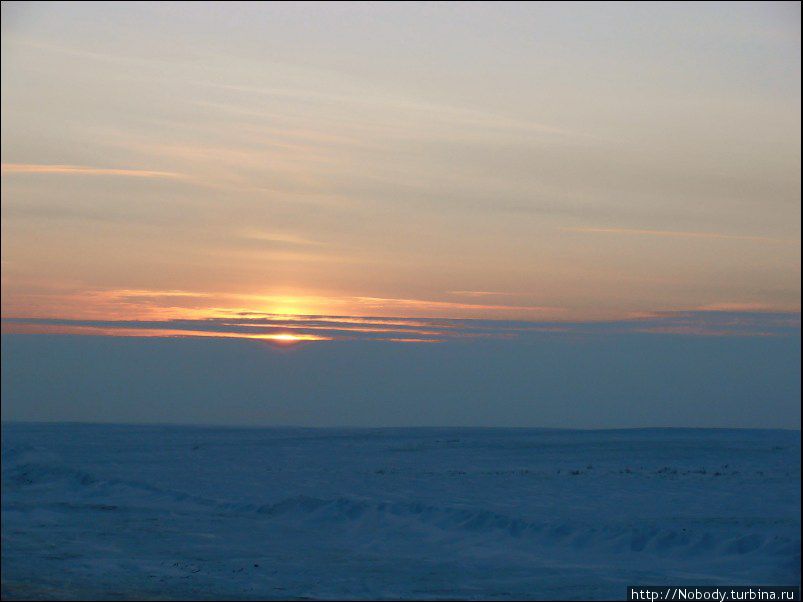 Закат над тундрой... Ненецкий автономный округ, Россия