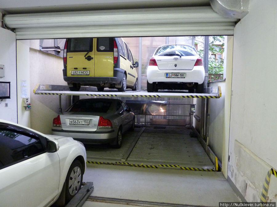 Многоэтажный гараж-лифт Прага, Чехия