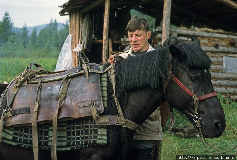 Андрей Морозов — один из Верхнегутарских каюров. Иркутская область, Россия