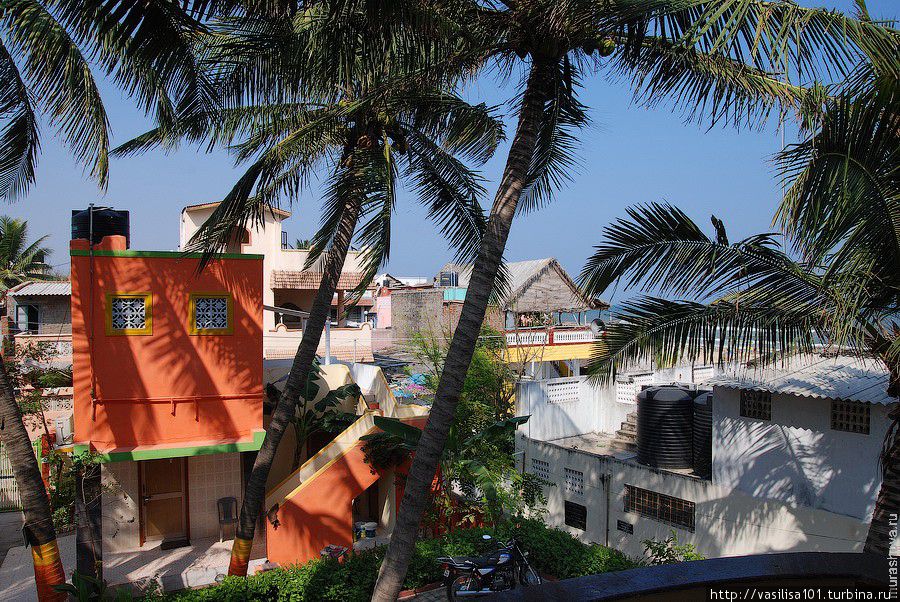 Вид из отеля Мамаллапурам, Индия