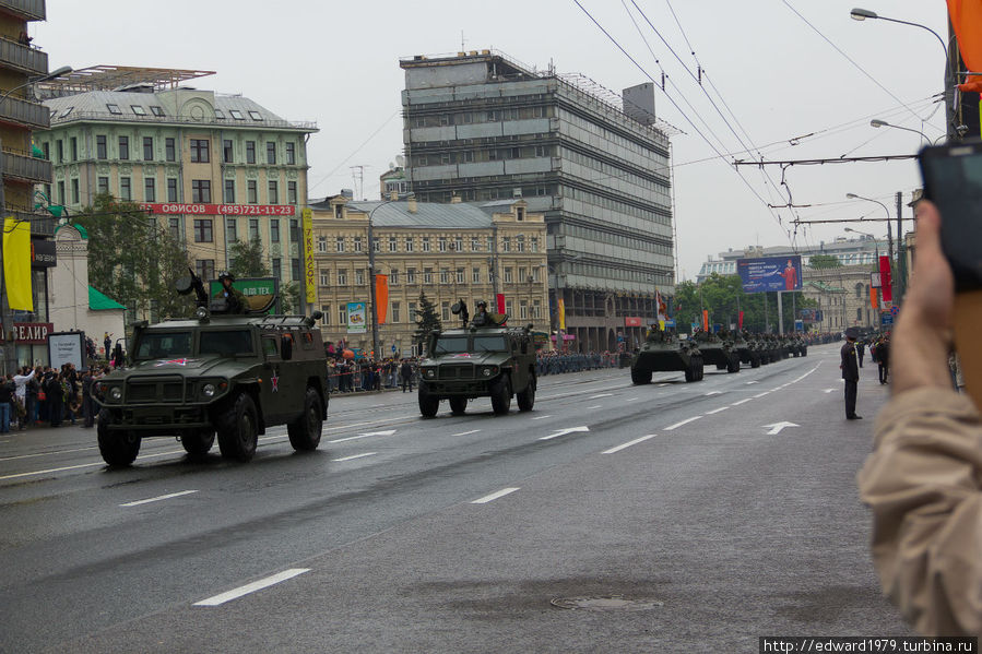 Парад военной техники в День Победы Москва, Россия