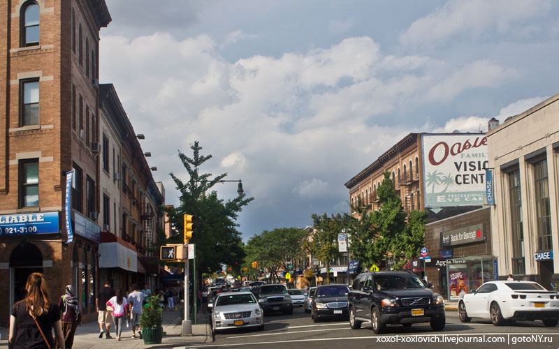 Прогулка по Bay Ridge Нью-Йорк, CША