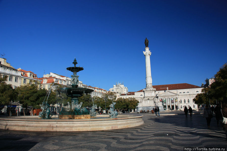 Лиссабон. 
Praca Dom Pedro IV Лиссабон, Португалия