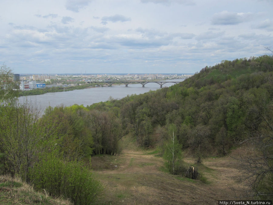 Вид со склона парка Швейцария Нижний Новгород, Россия