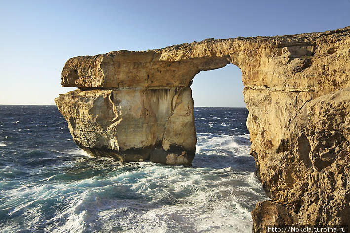 Скала Голубое Окно Двейра залив, Мальта