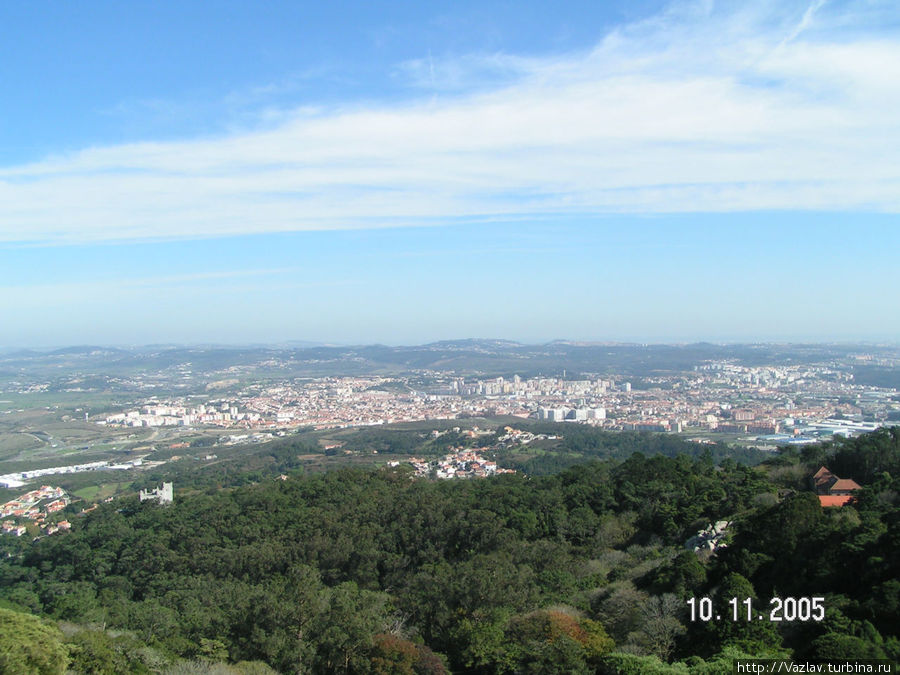 Вид из окон Синтра, Португалия