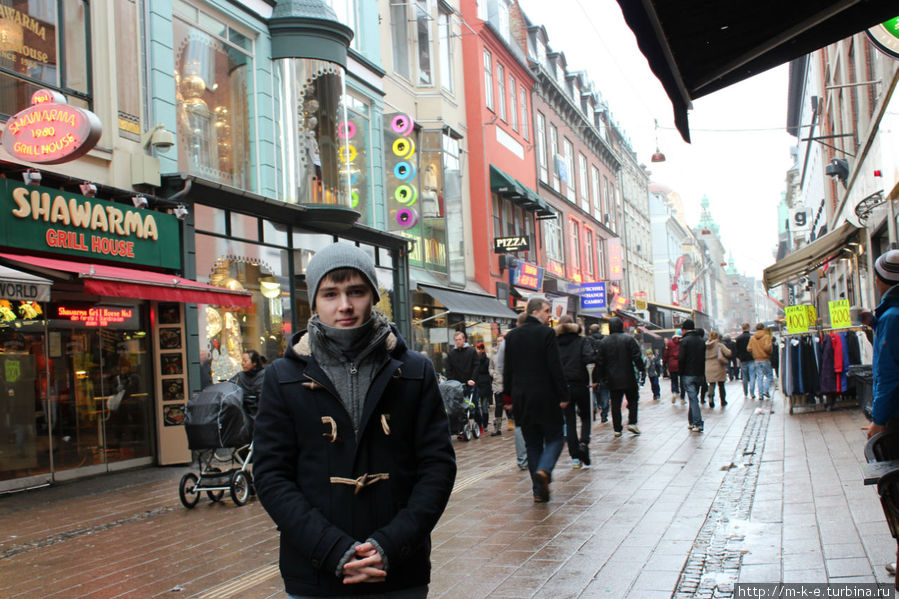 Стрегет. Улица еды и шопинга Копенгаген, Дания
