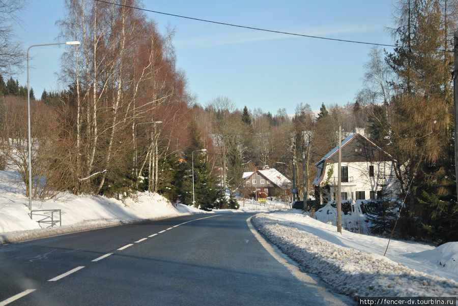 Через зимний Танвальд Танвальд, Чехия