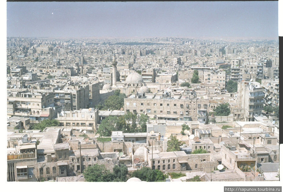 Панорама города Алеппо Сирия