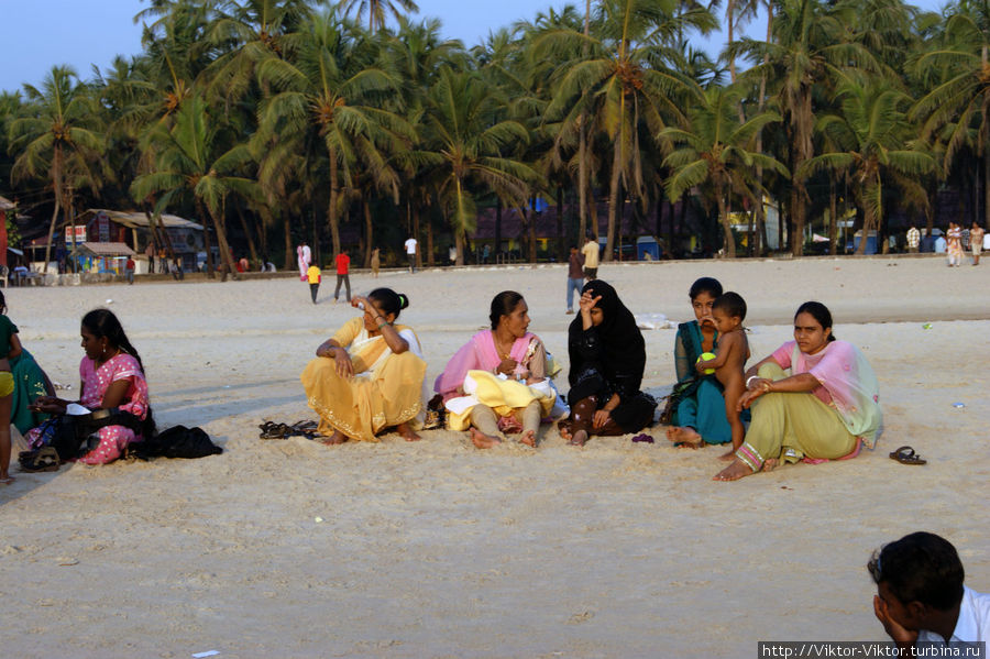 Индийская столица пляжей Южного Гоа Кольва, Индия