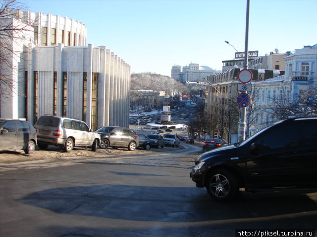 Вид на Европейскую площадь и ул. Грушевского Киев, Украина