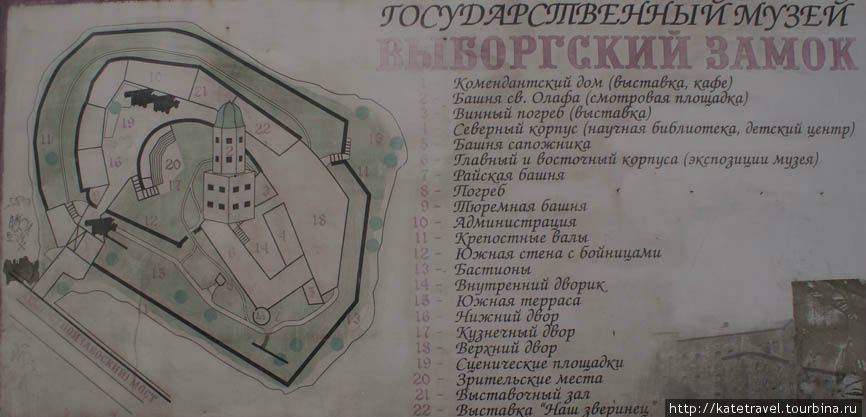 План Выборгского замка