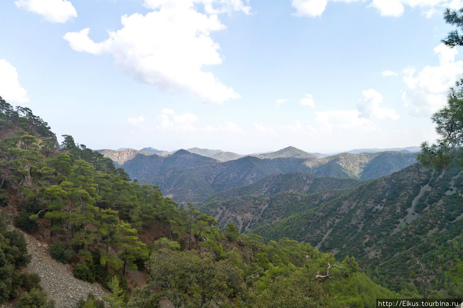 Дорога в Киккос, горы Троодоса Район Пафос, Кипр