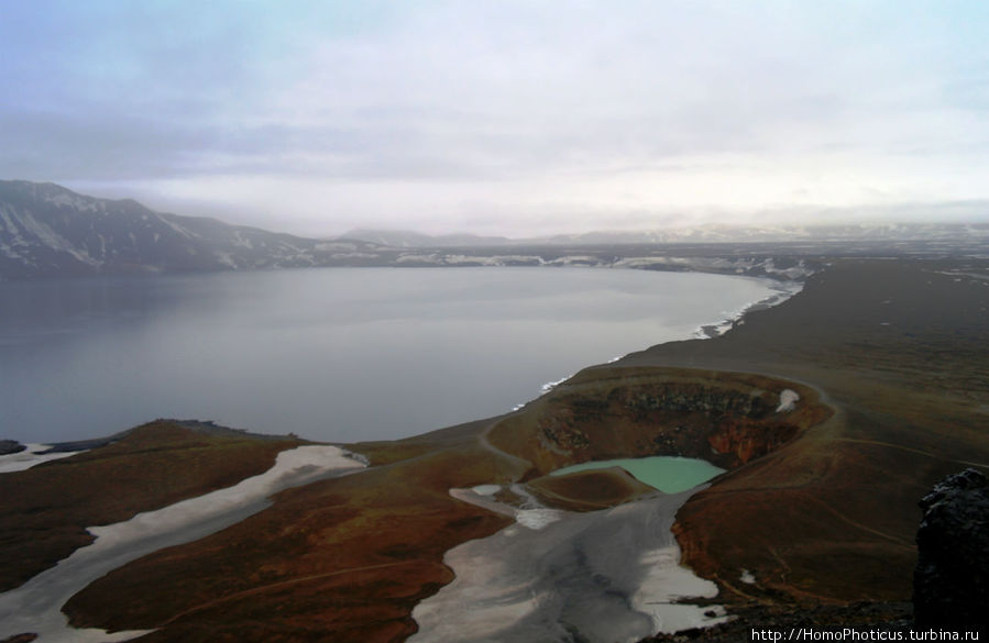 Озеро Вити, озеро Оскьюватн Северо-восточная Исландия, Исландия