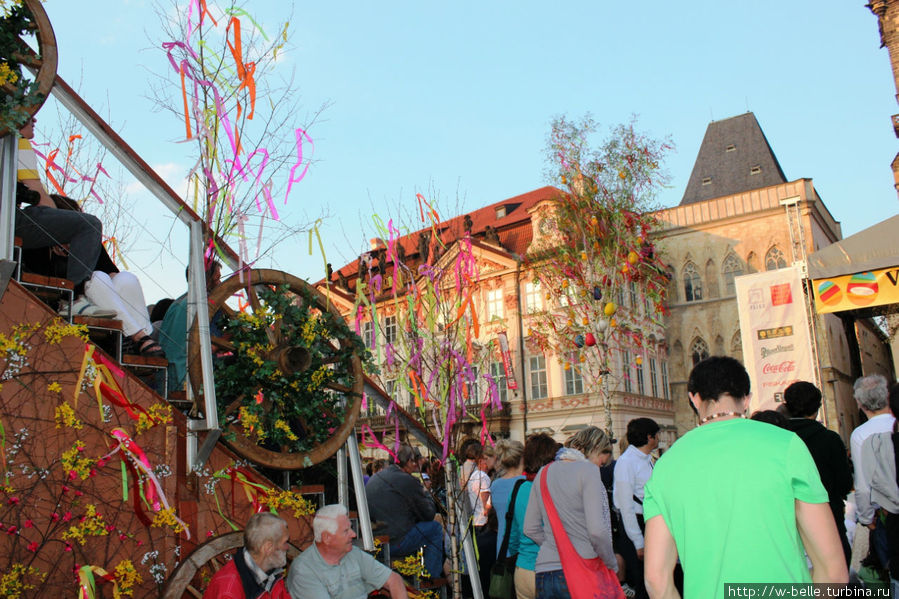 Краски пасхальной ярмарки Прага, Чехия