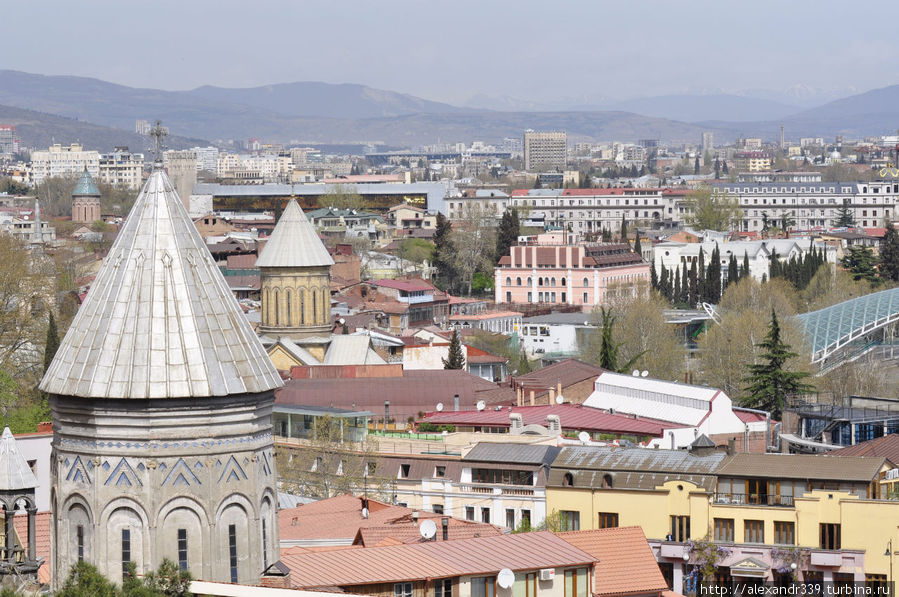 Тбилиси с высоты Мтацминды Тбилиси, Грузия