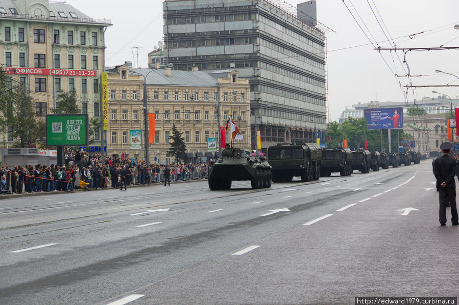 Парад военной техники в День Победы Москва, Россия