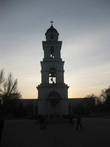 Колокольня главного собора Молдавии на фоне заката