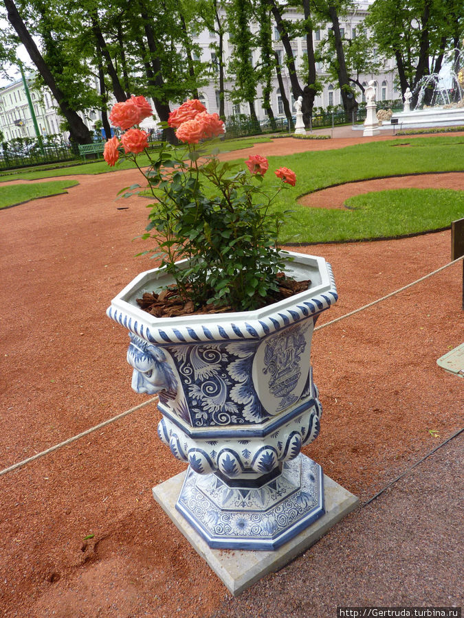 Парковая ваза с розами Санкт-Петербург, Россия