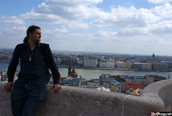 Именинник и панорама Будапешта Будапешт, Венгрия
