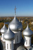 вид с Колокольни Вологодского кремля, купола Софийского собора
