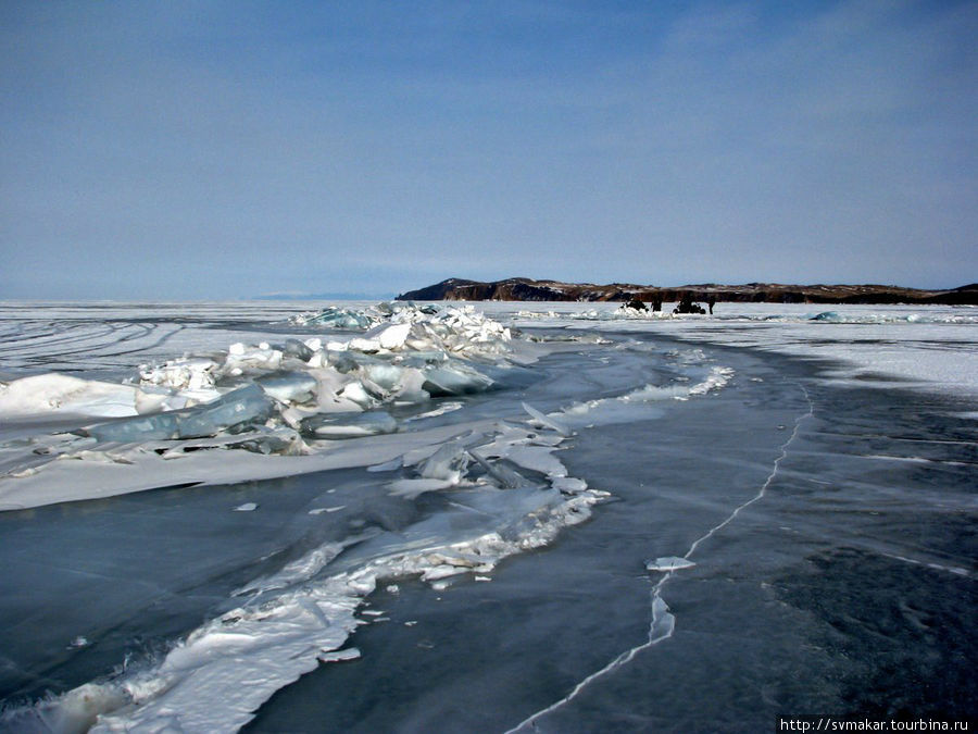 Лед Байкала 2009-2010 Листвянка, Россия