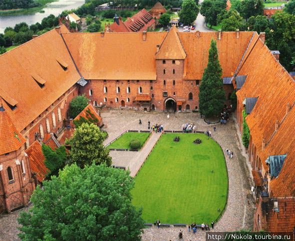 Средний замок. Внутренний двор Мальборк, Польша
