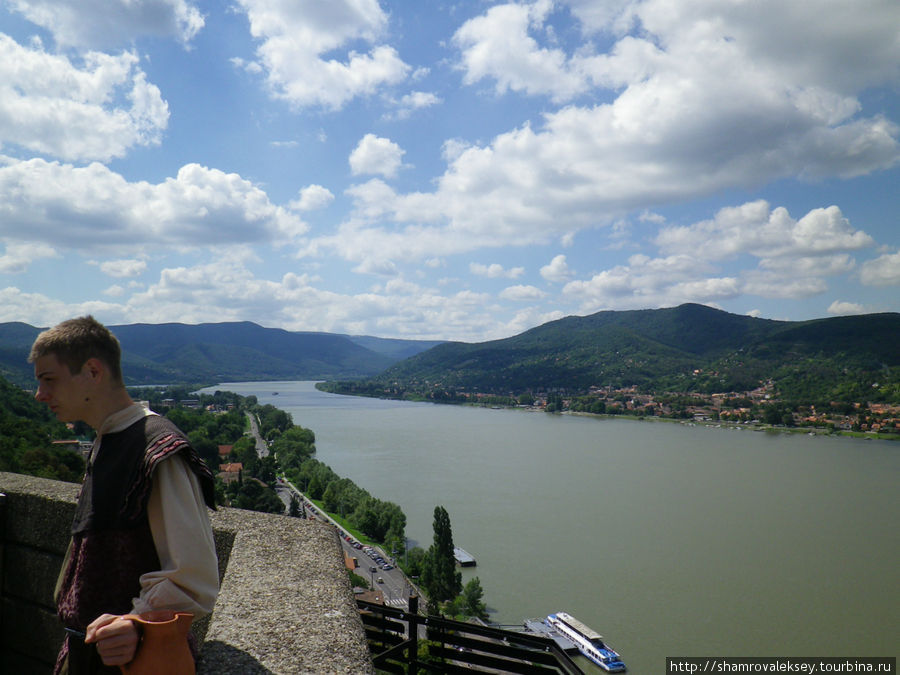 Дунай со стен Вишеграда Вишеград, Венгрия