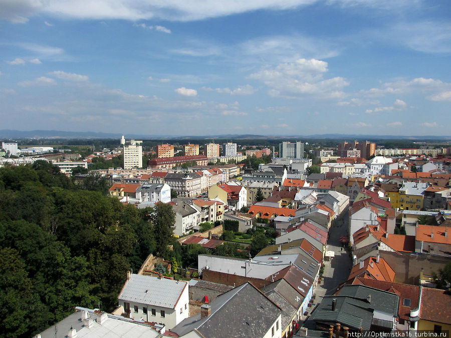 На башне Архиепископского замка Кромержижа Кромержиж, Чехия